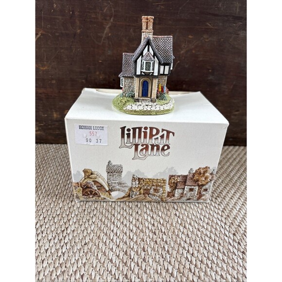 Vtg 1990 Lilliput Lane "ROWAN LODGE" Miniature Collection Cumbria, UK - Picture 1 of 7